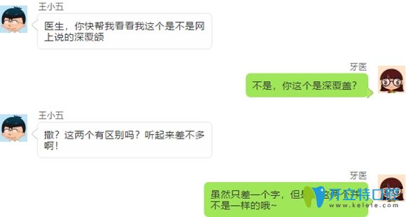 深覆合和深覆盖的定义是有区别的,矫正效果请参考文中案例